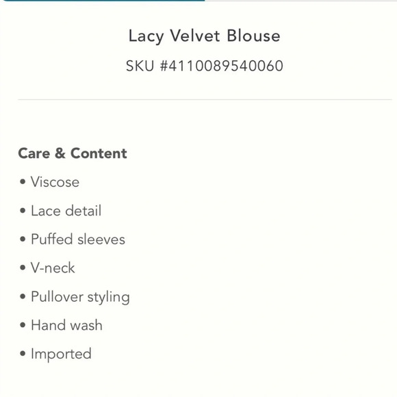 Anthropologie Lacy Velvet Embroidered Blouse - Picture 9 of 12